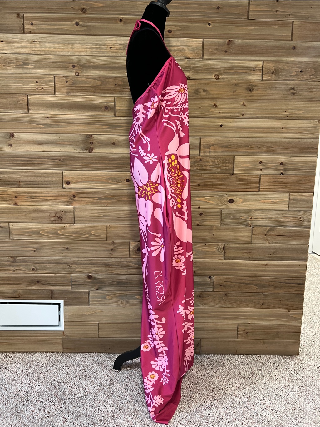 Di Petsa Halter Neck Long Dress In Tropical — image 5 of 7